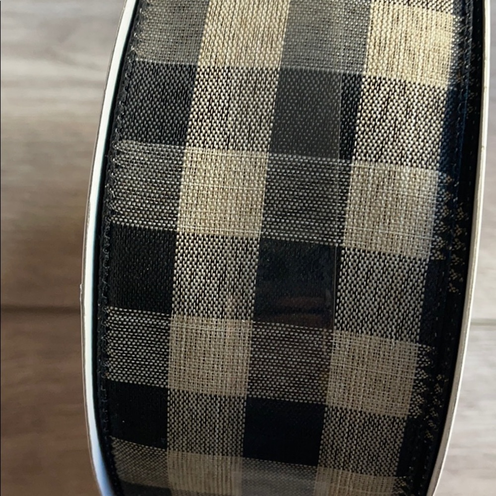 Celebrate it Black Tan Wired Ribbon